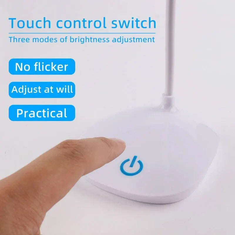 LED Desktop Desk Lamp USB Rechargeable