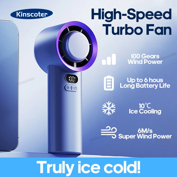 Portable Handheld Turbo Fan 100 Wind Speeds