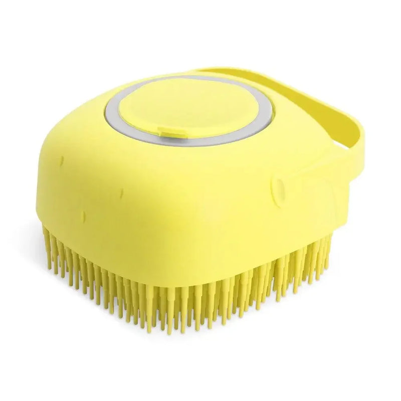 Pet Shampoo Brush for Bathing Short Hair Soft Silicone Rubber