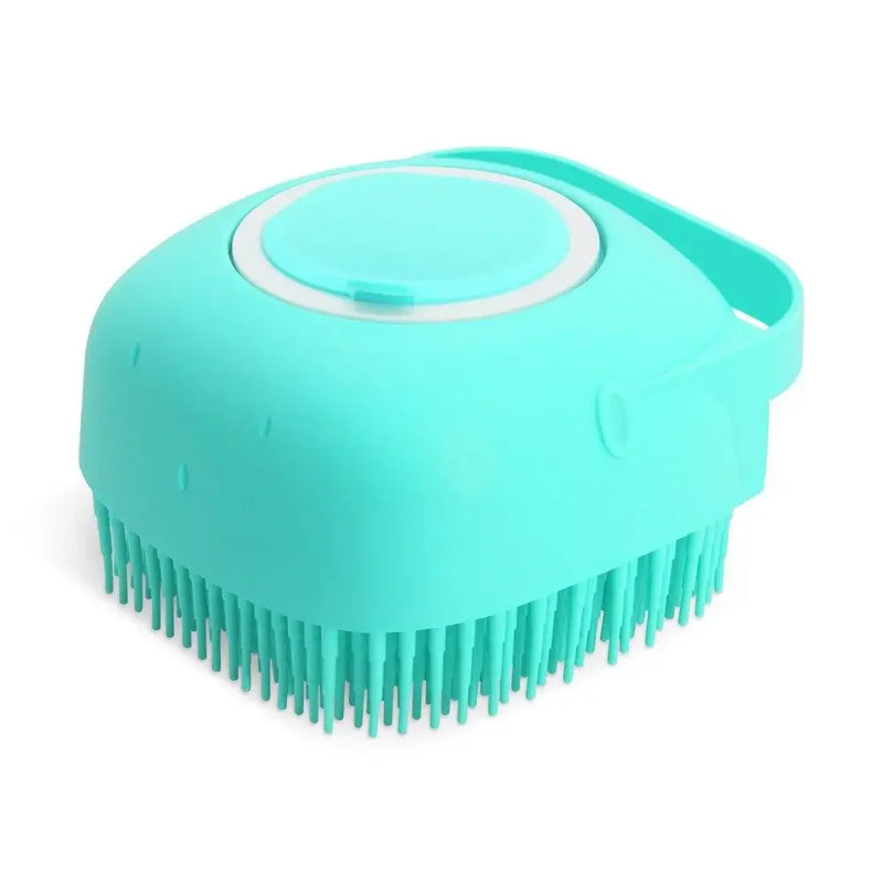 Pet Shampoo Brush for Bathing Short Hair Soft Silicone Rubber