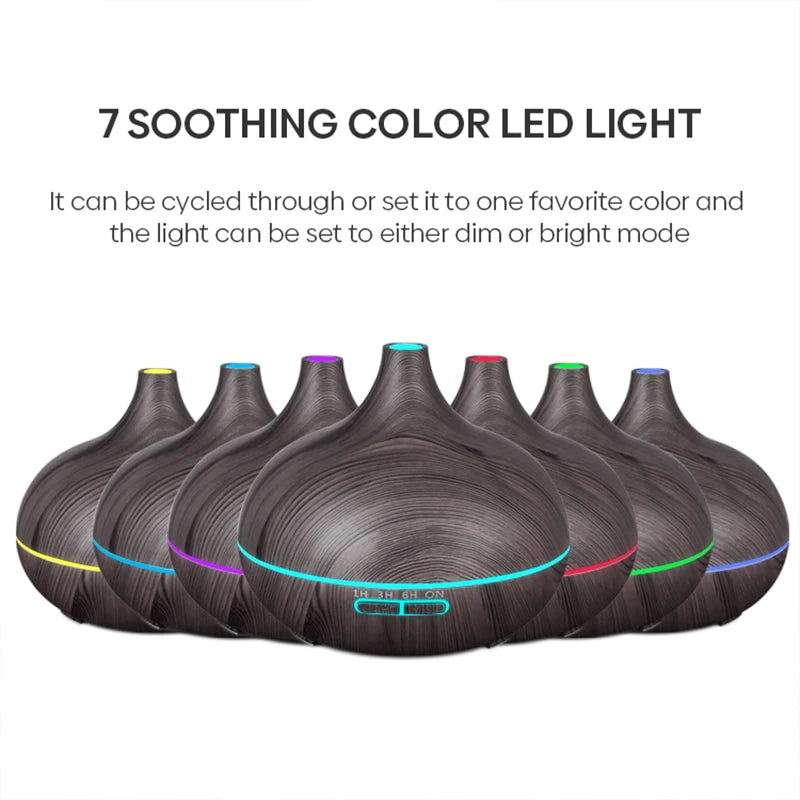 Essential Oil Diffuser Wood Grain Air Humidifier