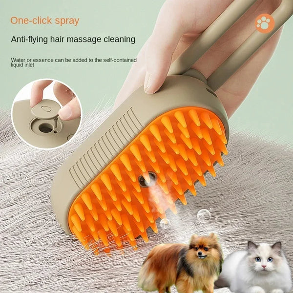 Steamy Dog&Cat Brush Electric Spray