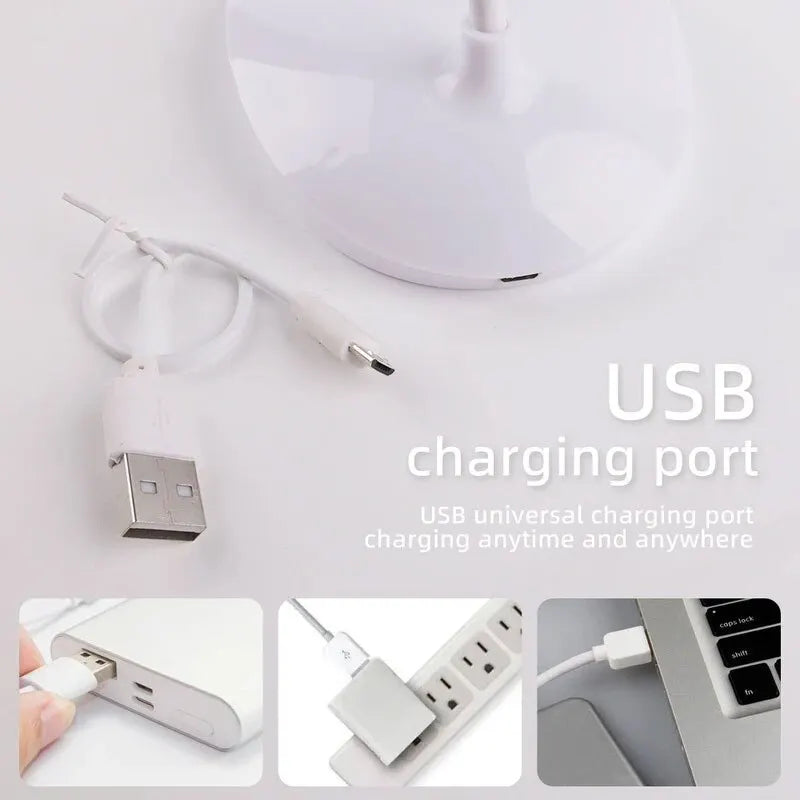 LED Desktop Desk Lamp USB Rechargeable
