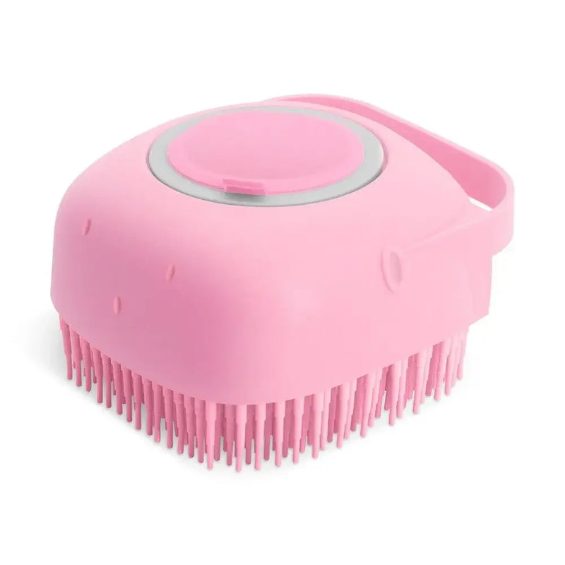 Pet Shampoo Brush for Bathing Short Hair Soft Silicone Rubber