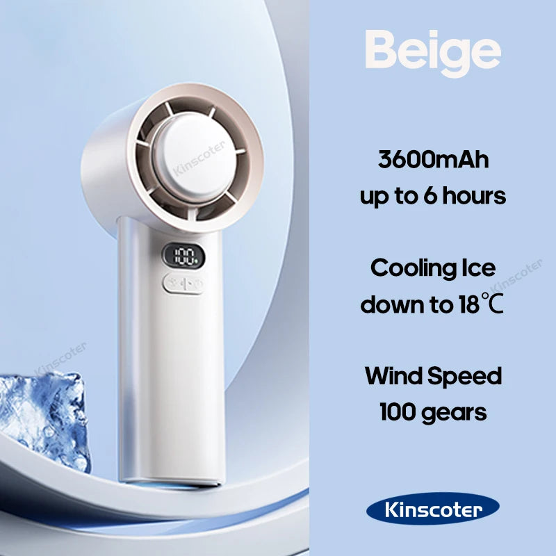 Portable Handheld Turbo Fan 100 Wind Speeds