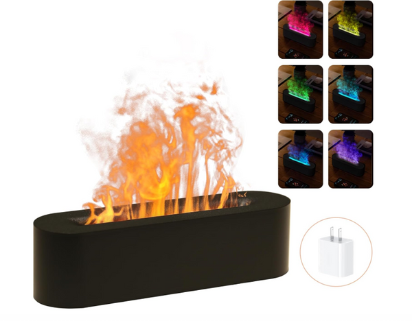 Flame Aroma Diffuser Air Humidifier Ultrasonic Cool Mist Maker Fogger
